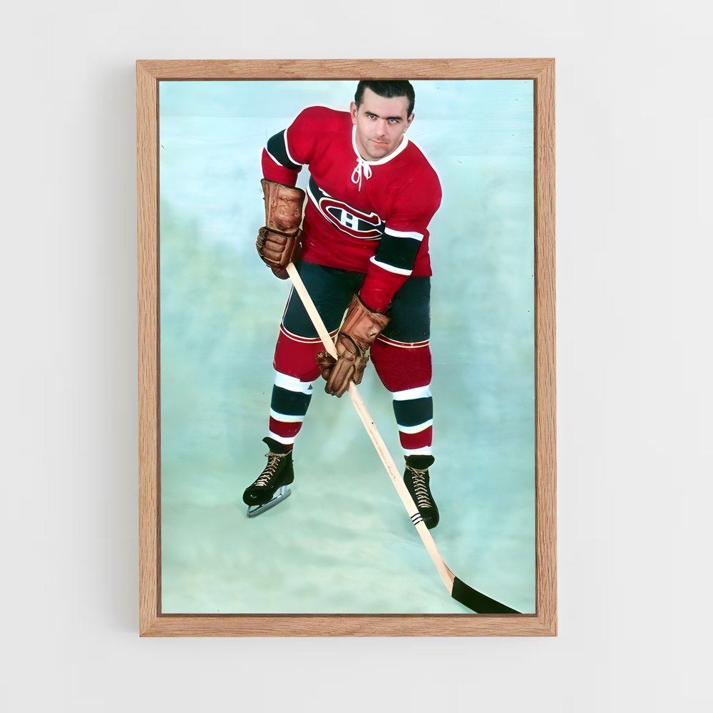 Poster Maurice le Rocket – affiche Hockey sur glace (vue 4)